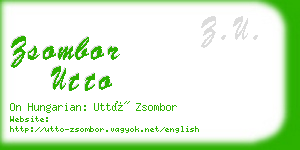 zsombor utto business card